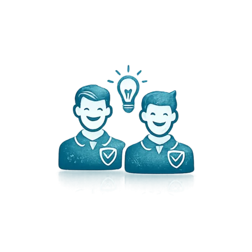 Friendly local moving staff service icon